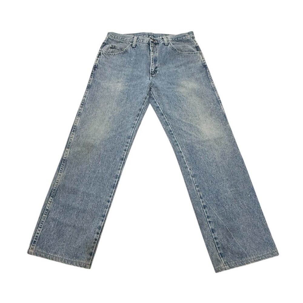 Vintage Y2K Rustler Blue Denim Jeans Mens 32x30 Straight Leg Workwear